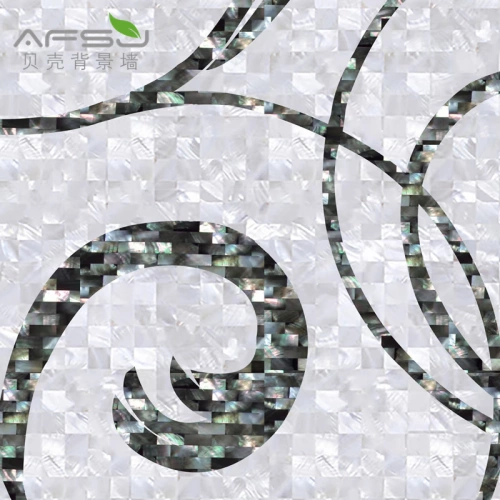AFSJ Shell Mosaic Natural Environmation защита от Айви Каждое выборы в европейском стиле Patoune Фоновое украшение стен