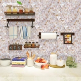 Afsj натуральная круглая раковина мозаичная масло цветочная мозаика простая современная входная стенка для ванной комнаты