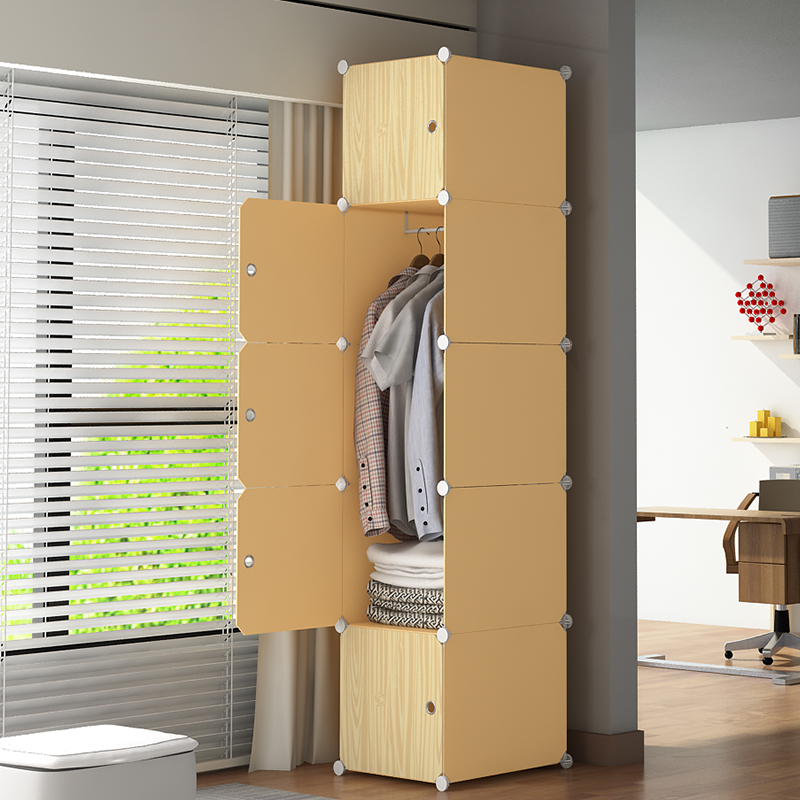 Simple Wardrobe Modern Minimalist Assembly Rental Small Closet Single Dormitory Economy Type Clothing Storage Locker cupboard