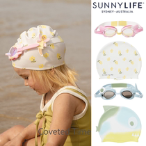 Spot Australian SunnyLife new baby swimming equipment childrens swimming cap swimming goggles ins mermaid
