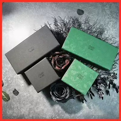 (Yuci accessories) strip storage box Green Black 6 pairs 12 sets of high-end atmosphere with texture