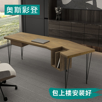 loft solid wood owner table office minimalist modern big bandae creative bench computer desk extremely simple desk