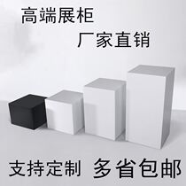Wooden paint white booth design Commercial exhibition boutique showcase display table Commercial womens clothing store table booth