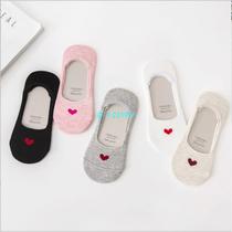 5Pairs Lot Spring Summer Wear Cute Heart Shape Cotton Low An