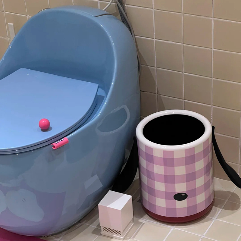 German Savis Blue Standard Toilet Siphon Type Large Pipe Small Apartment Household Egg-Shaped Colorful Toilet