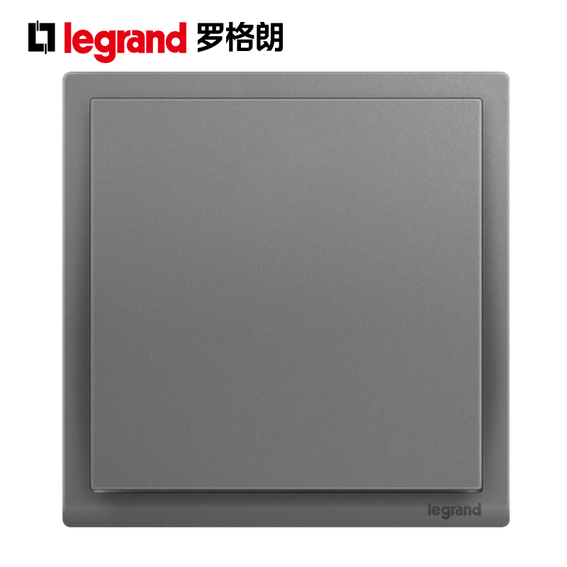 Legrand switch socket Langchun dark sand silver gray one bipolar 20A switch curved rack high-power switch