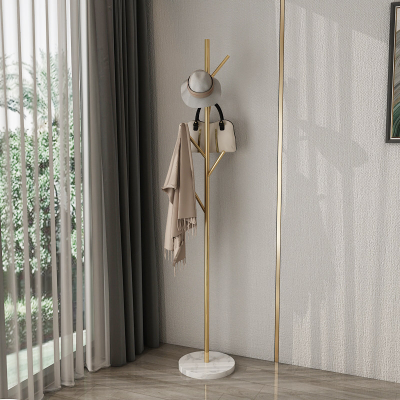 Simple coat rack Nordic ins storage clothes rack hanger floor bag rack bedroom storage hanger home