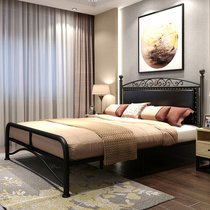 Maifan light luxury iron bed modern minimalist Nordic 1 2 1 5 meters single double 1 8 meters childrens iron frame bed