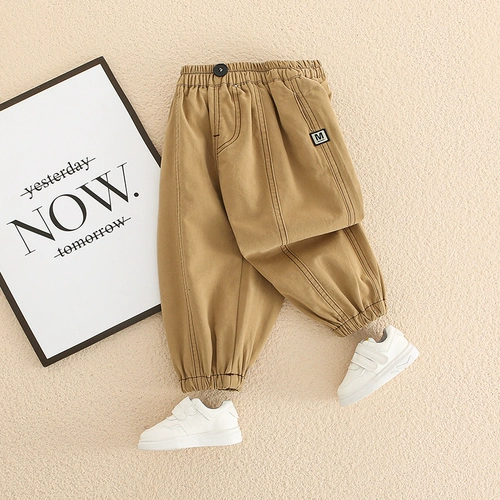 Детская летняя одежда, осенние штаны для отдыха для мальчиков, коллекция 2021, осенняя