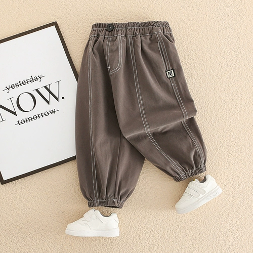 Детская летняя одежда, осенние штаны для отдыха для мальчиков, коллекция 2021, осенняя