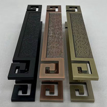 Glass door handle style Xiangyun black large handle frameless door handle armrest fingerprint-free modern handle