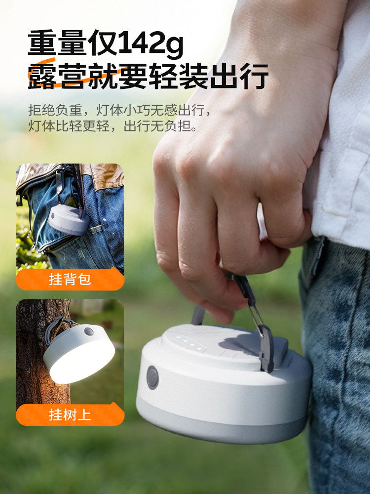 Wenwei Camping Outdoor Lighting Led Camp Tent Light Mini Portable Camping Light Long-Lasting Rechargeable Lantern