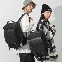 School Bag Men And Women Wave Han Edition College Students High School Students Big Capacity Junior High School Students Trend Double Shoulder Bag Backpack Women Ins Bag