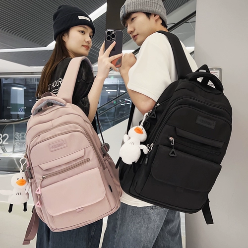 Вместительный и большой ранец, брендовая сумка через плечо, мужской рюкзак со сниженной нагрузкой для отдыха, подходит для студента, в корейском стиле, для средней школы