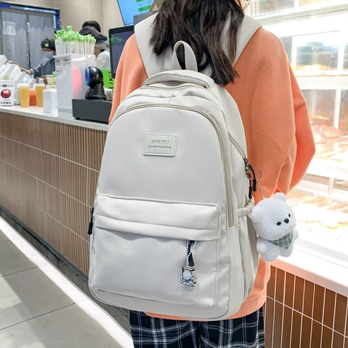 Брендовый японский школьный рюкзак, сумка через плечо, вместительная и большая сумка для путешествий, ноутбук для школьников, для средней школы, простой и элегантный дизайн, подходит для студента