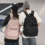 Вместительный и большой ранец, брендовая сумка через плечо, мужской рюкзак со сниженной нагрузкой для отдыха, подходит для студента, в корейском стиле, для средней школы