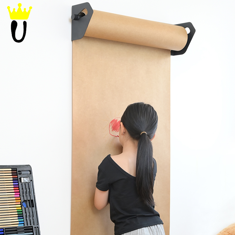 Ugomorphism Nails Upgrade children Wall Wall Painting Wall-mounted Drum Toilet Paper Drawing Board Shop Sign Bar Hand-painted paper Bull Leather drum toilet paper Studioroller Creative wall-mounted painting