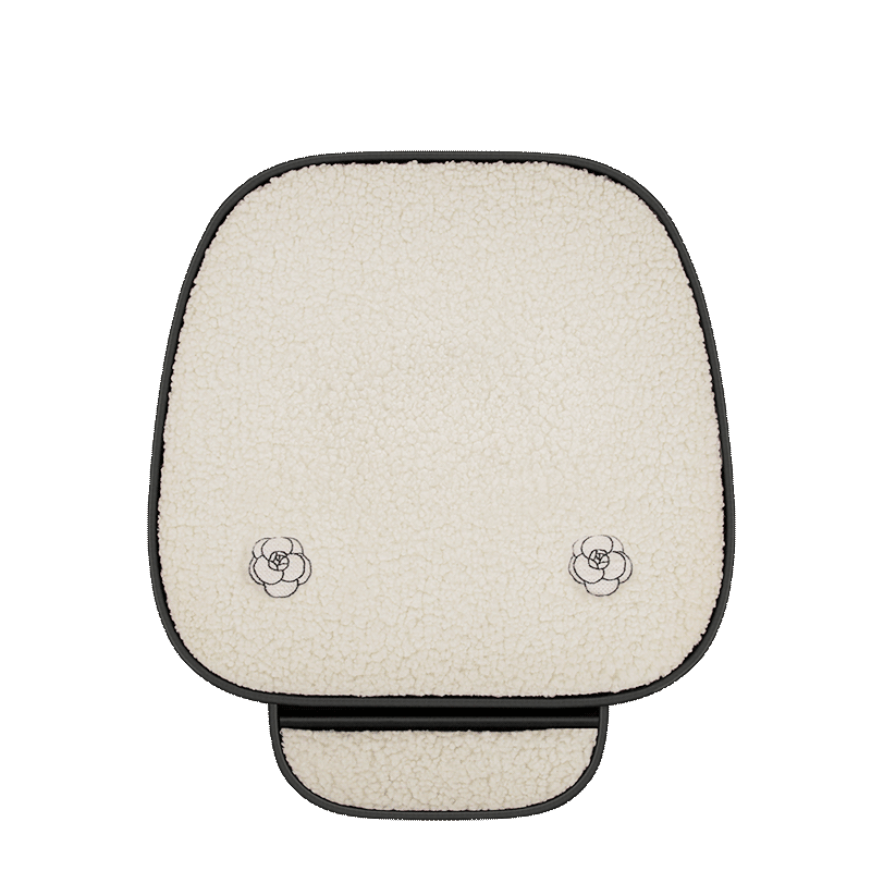 Car seat cushion winter plush single piece cute cartoon backrest warm seat cushion universal three-piece lamb wool car cushion