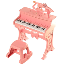 37 key electronic violin children instrument beginology baby with microphone girl can play small piano toy birthday present