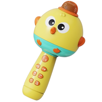 Wireless childrens microphone audio integrated echo microphone early education singing machine baby little girl toy karaoke