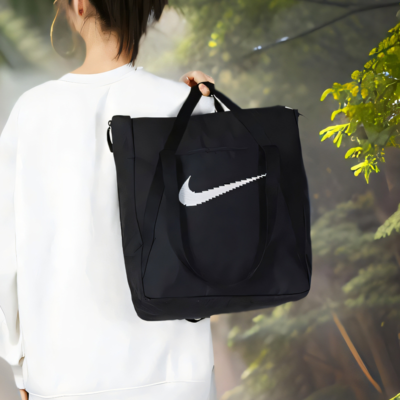Authentic Nike Sports Tote Bag Winter Velcro Training Shoulder Bag Casual Bag Dr7217-010 Authentic Nike Sports Tote Bag Winter Velcro Training Shoulder Bag Casual Bag Dr7217-010
