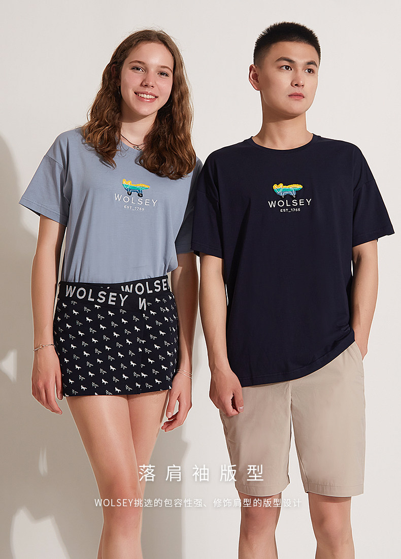 英国皇室266年品牌 Wolsey 男女 时尚纯棉T恤 图9