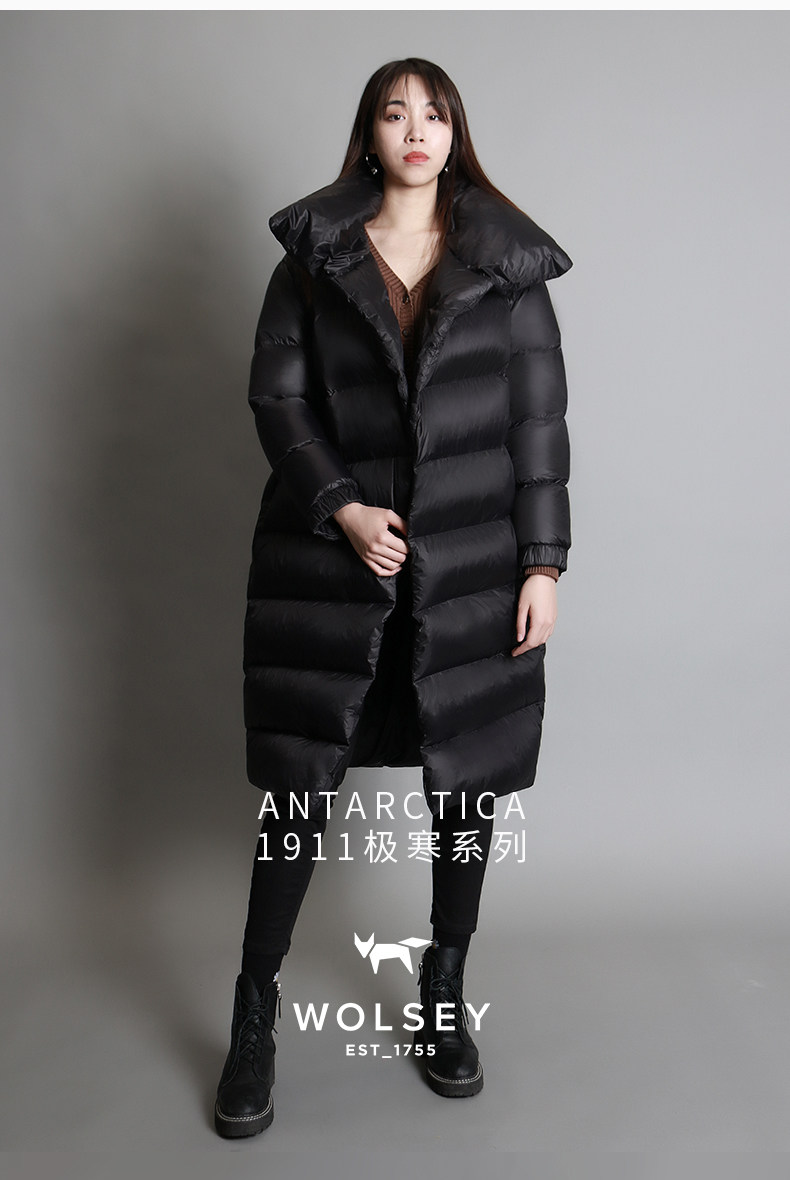 反季清仓白菜 英国 Wolsey 1911极寒系列 女式长款大廓形羽绒服 双重优惠折后¥199包邮