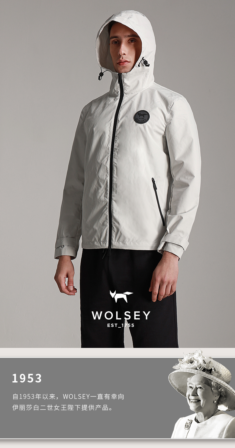 英国 Wolsey 2022年春季 男女同款 1911户外系列冲锋衣外套 天猫优惠券折后￥399包邮（￥1899-1500）3色可选