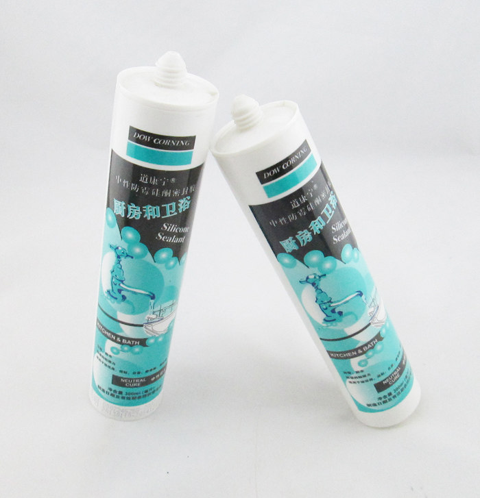 道康宁厨卫浴玻璃胶防水防霉中性硅酮密封胶透明瓷白色硅胶