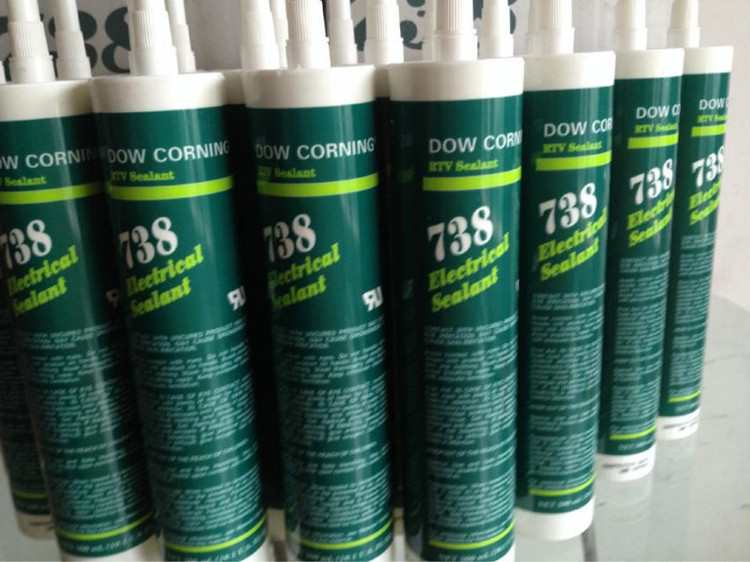 道康宁738硅胶DC738胶粘剂有机硅胶速干不腐蚀绝缘导热胶