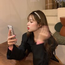 High-end hair band Korean Korean version of the Western style thin edge super Fairy princess wind hair cave net red 2020 new wild out