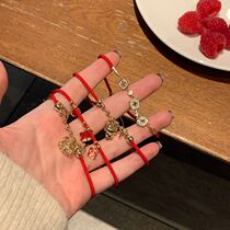 2022 Tiger Year of the Year Honour Red Rope Raw Shaw Red Bracelet Besties delicate female Chinese New Year Red Woven Hand Rope