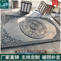 Antique custom blue brick carving brick carving shadow wall cultural wall welcome wall blessing landscape painting plaque decorative relief