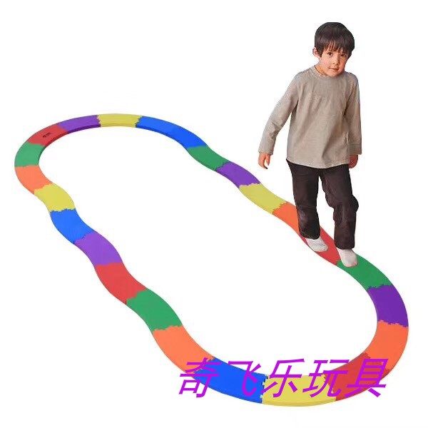 Carlemian Colored Wraparound EVA Balanced Wood Kindergarten Balance Training Equipment Children Feel Integrated Training Equipment