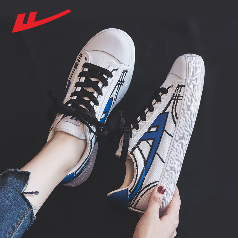 Pull back graffiti canvas shoes women's burst change peach ripe cherry blossom low-top hand-painted shoes limited line small white shoes women's shoes