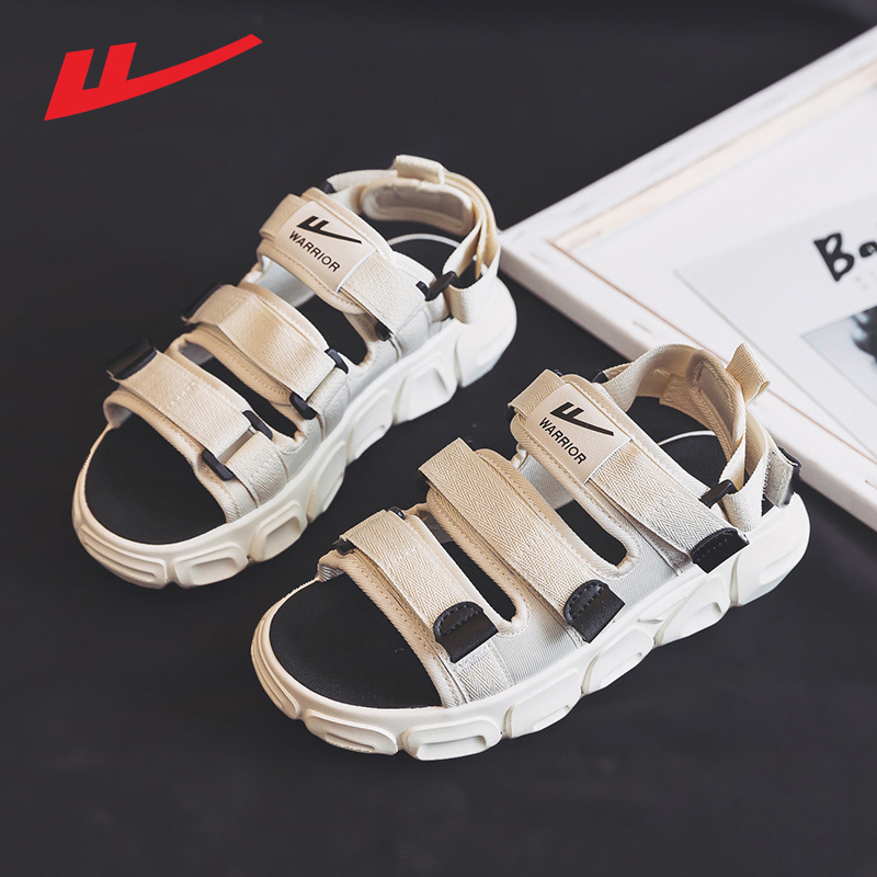 Pull back flat sandals female summer 2022 new fairy wind net red super hot casual student sports beach shoes