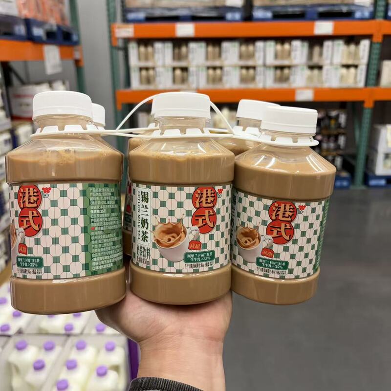 Costco Weiqun Hong Kong-Style Ceylon Milk Tea 450ml X6 Milk Tea Beverage Black Tea Drink