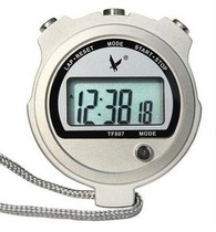 Tianfu stopwatch TF807 single row 2-channel electronic stopwatch timer sports timing metal