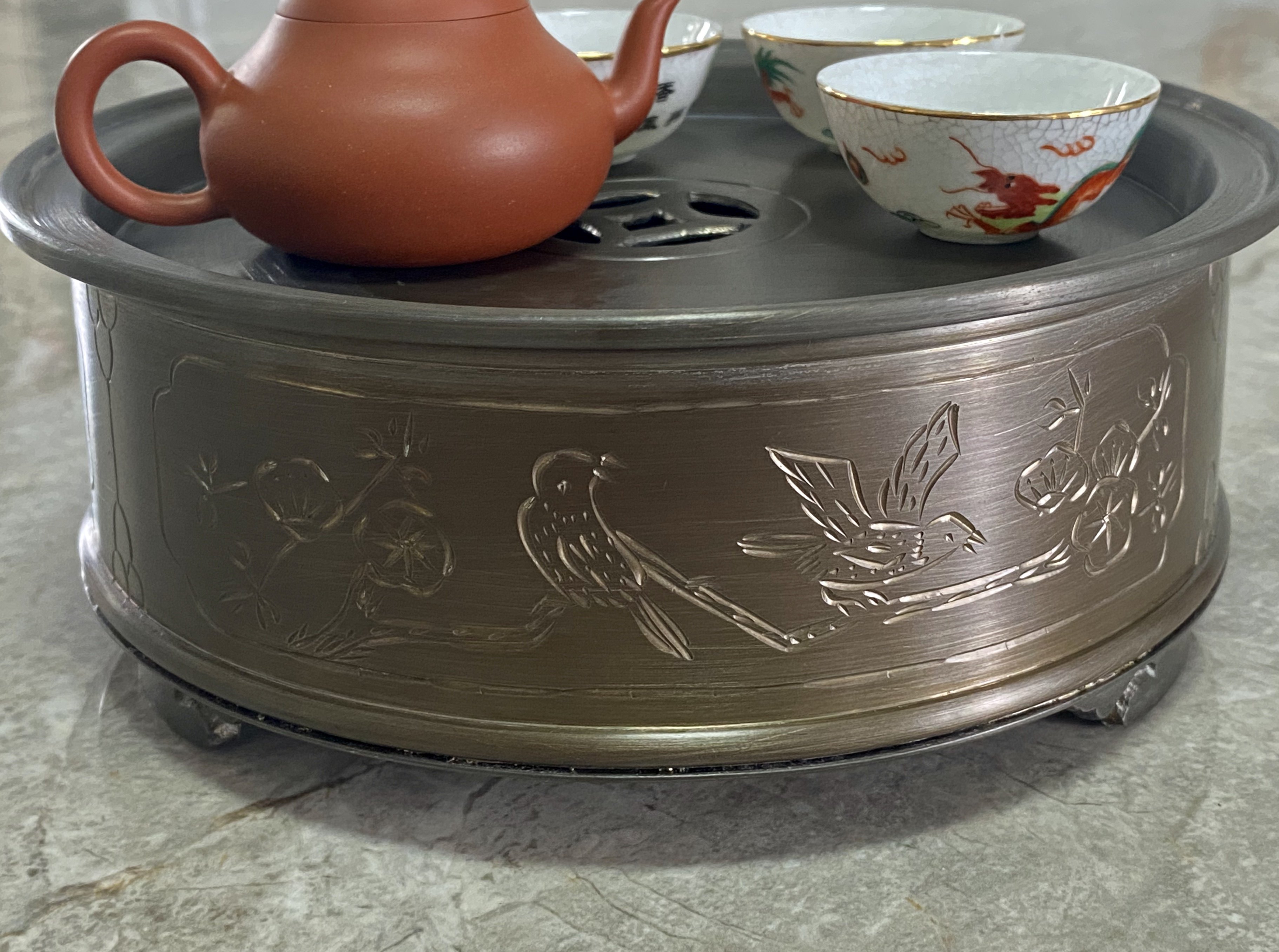 潮汕純手工錫茶盤錫壺承工夫茶錫器，泰昌號錫製茶船的魅力何在？