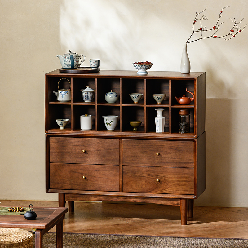 Burmese Black Walnut Bogu Floor Cabinet Low Cabinet Scandinavian Free Combination Cabinet Solid Wood Duobao Pavilion Bookshelf Storage Cabinet Burmese Black Walnut Bogu Floor Cabinet Low Cabinet Scandinavian Free Combination Cabinet Solid Wood Duobao Pavilion Bookshelf Storage Cabinet