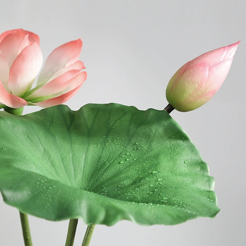 Симуляция лотос прохождение пластиковая лотос Pum Puman разбитый цветочный затяжение на воде зеленый растение цветочная сцена украшения