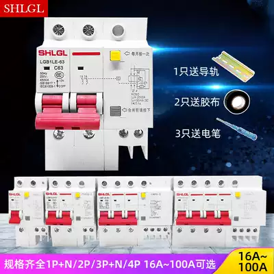 Shangluo new leakage protector DZ47LE1P-4P household electric shock protection circuit breaker leakage protection switch