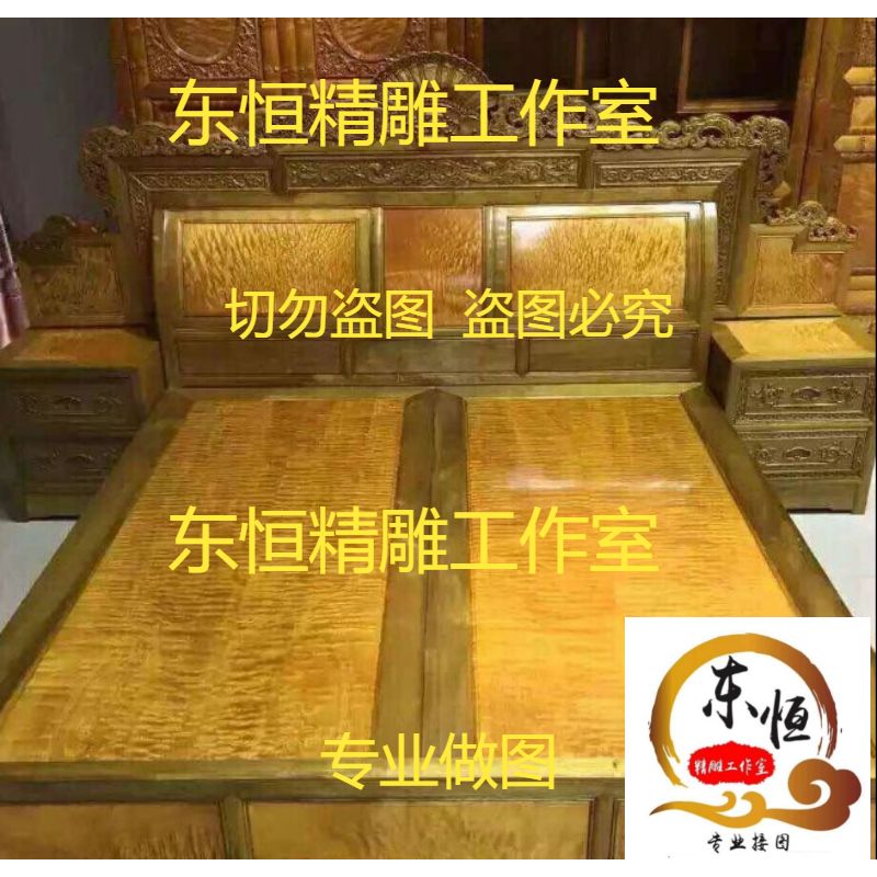 Crown Large Bed K98 Fine Sculpture of the Throne Room