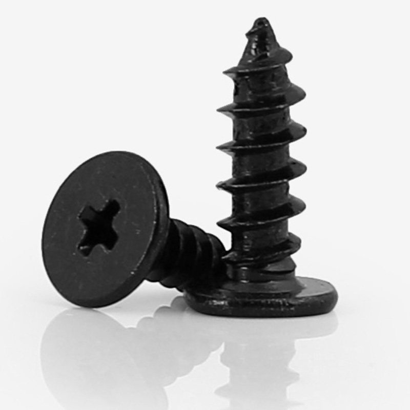 Black CA flat head large flat thin head self-tapping screw nail flat head pointed tail self-tapping cross M2 5M3M4