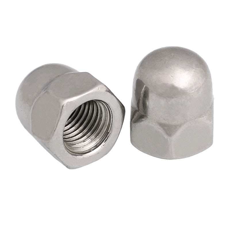 304316201 stainless steel cover-shaped nut fine tooth anti-tooth trim screw cap cover type nut M3M4M6M8M10-M20