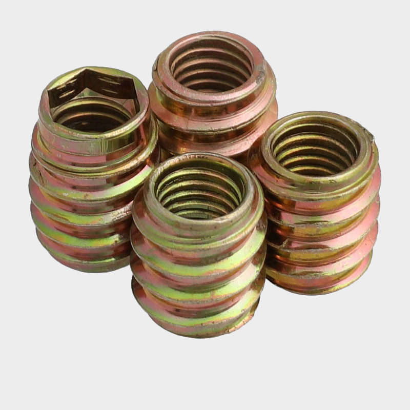 Internal and external teeth nut without intermediary screw thread furniture embedded parts connector accessories M6M8*12x15x20x25mm