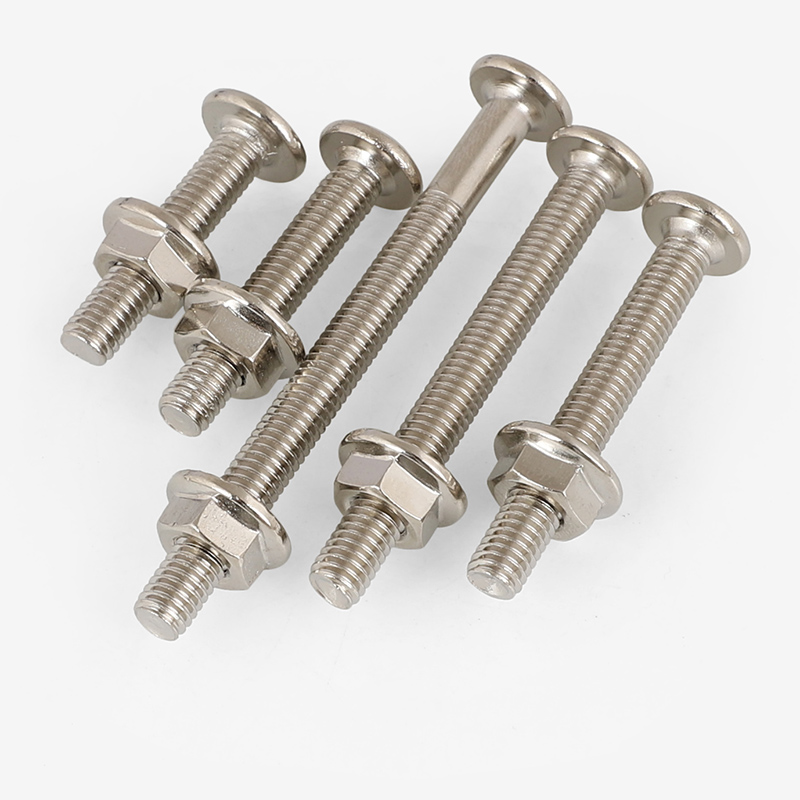 M6 Nickel - plated suit with flat - head screw flange screw - screw furniture screw screw nut