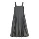 Herbona drawstring waist flat collar tank top dress