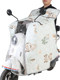 New poncho-style windshield for electric motorcycles in spring and autumn, double-sided water-proof, warm, thickened and velvet windproof