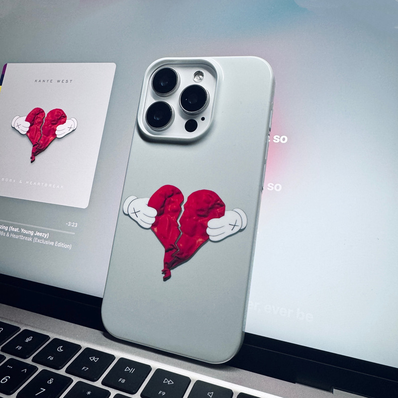 Kanye West Album Phone Case 808S&Heartbreak Exclusive Edition Cover Hainan Listening Event Merchandise iPhone 15 Pro Max Phone Case